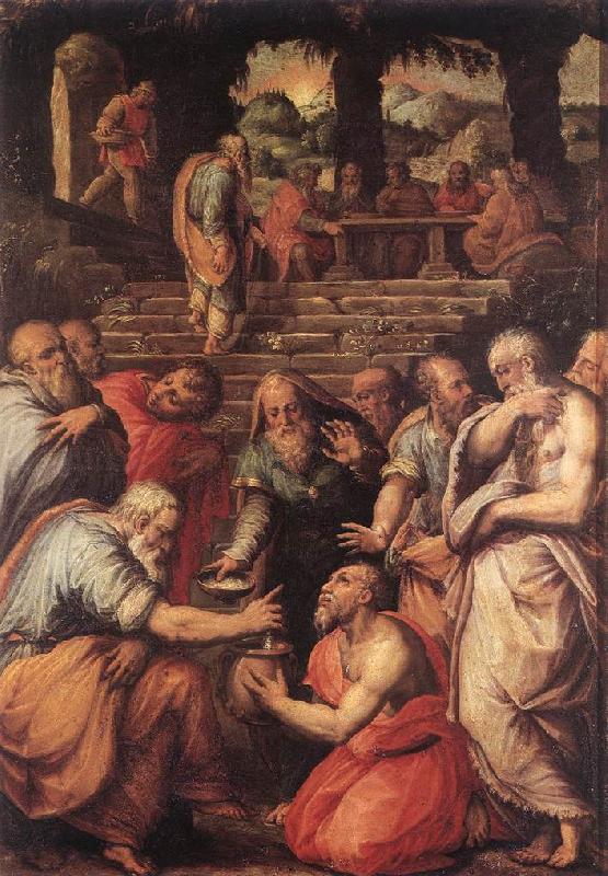 VASARI, Giorgio The Prophet Elisha er oil painting image